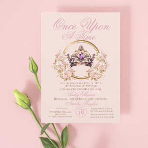 Once Upon a Time Baby Girl Shower Invitation