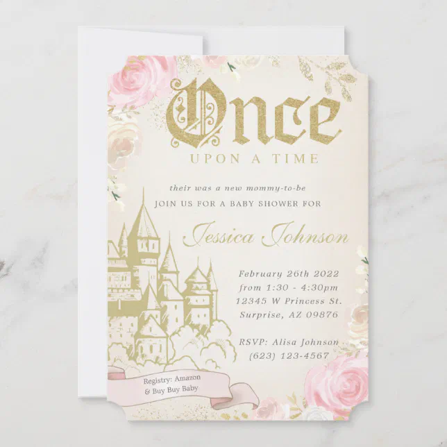 Once Upon A Time Baby Shower Invitation | Zazzle