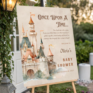 Once Upon A Time Baby Shower Welcome Sign Template