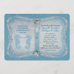 Once Upon A Time Beach Wedding Invitation