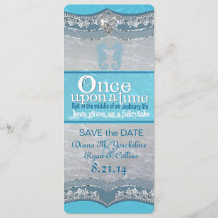 Once Upon A Time Beach Wedding Save the Date