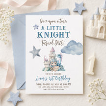 Once Upon a Time Blue Little Knight 1st Birthday