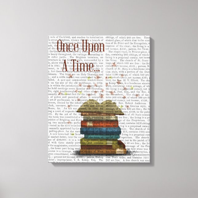 Once Upon A Time Books Canvas Print (Front)