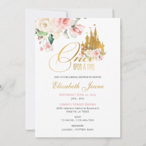 Once Upon a Time Bridal Shower Invitation