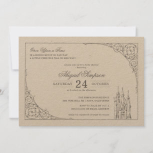 Once Upon a Time - Castle Fairy Tale Baby Shower Invitation