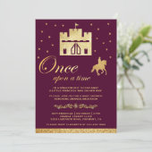 Once Upon a Time Castle Storybook Baby Shower Invitation (Standing Front)