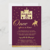 Once Upon a Time Castle Storybook Baby Shower Invitation (Front)