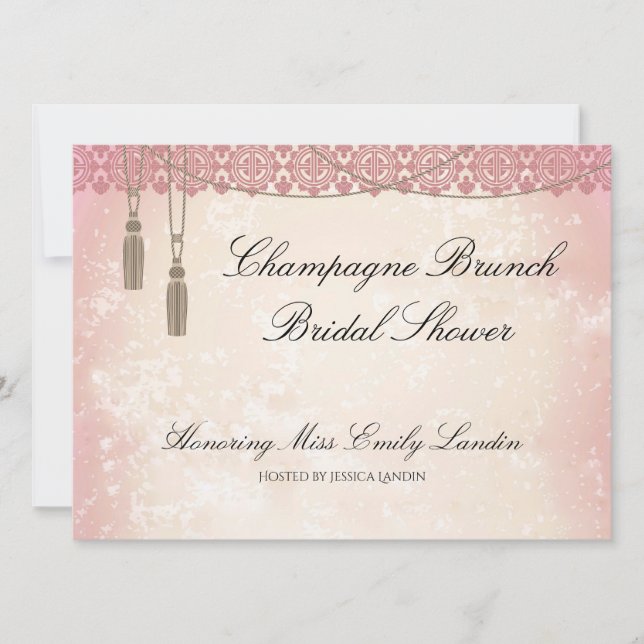 Once Upon a Time Champagne Brunch Bridal Shower Invitation (Front)