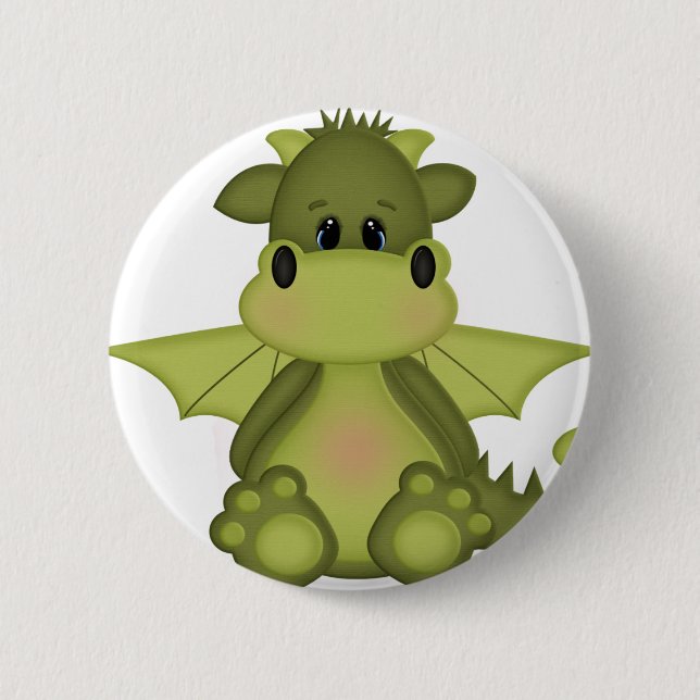 Once Upon A Time Dragon Pinback Button (Front)