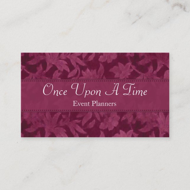 Once Upon A Time Elegant Profile/Business Card (Front)