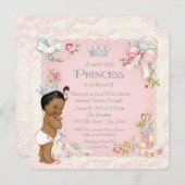 Once Upon a Time Ethnic Princess Baby Shower Invitation (Front/Back)