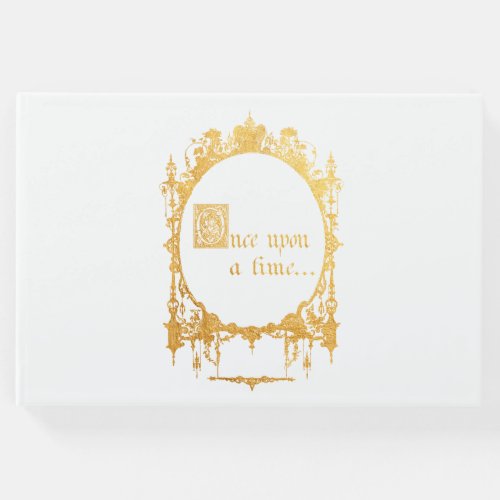 Once upon a time fairtale wedding guest book