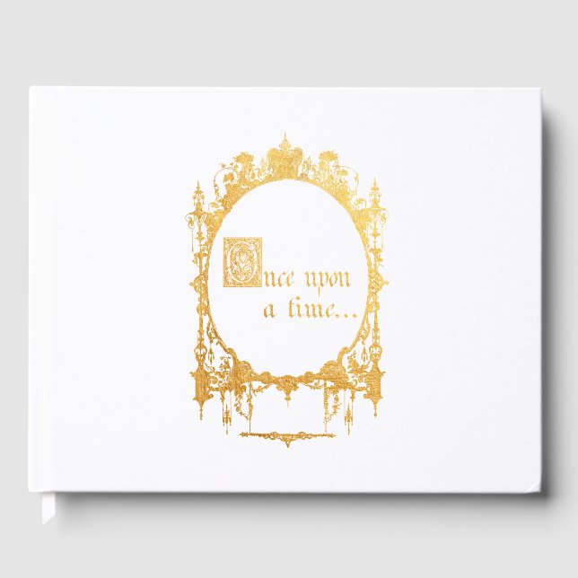 Once upon a time fairtale wedding guest book (Front)