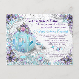 Once Upon a Time Fairy Tale Princess Birthday Invitation