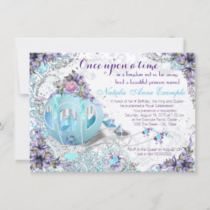 Once Upon a Time Fairy Tale Princess Birthday Invitation