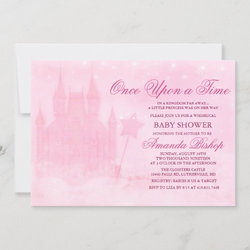 Once Upon a Time Fairytale Baby Shower Invitation