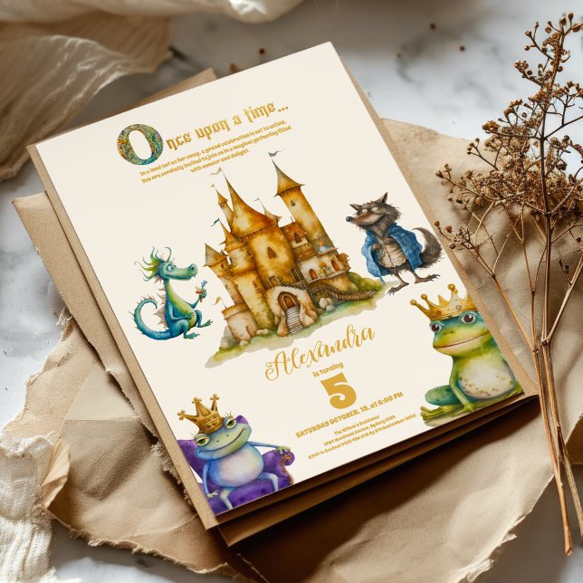 Once Upon a Time Fairytale Birthday Invitation (Creator Uploaded)