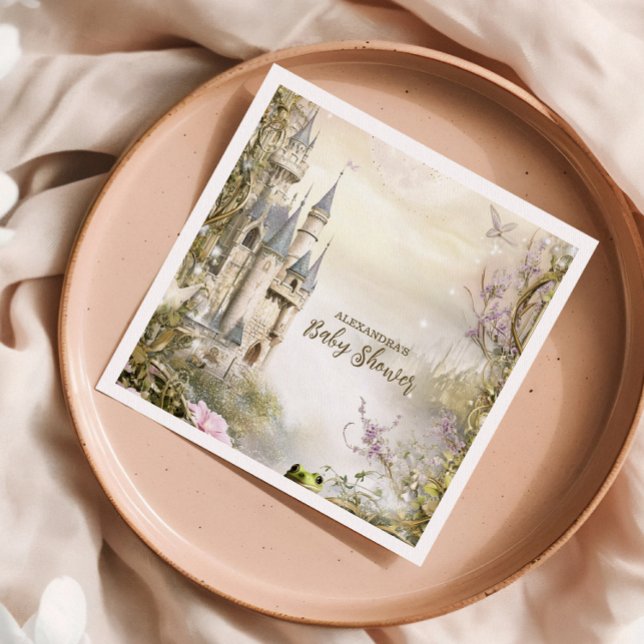 Once Upon a Time Fairytale Castle Baby Shower Napkins (Creator Uploaded)
