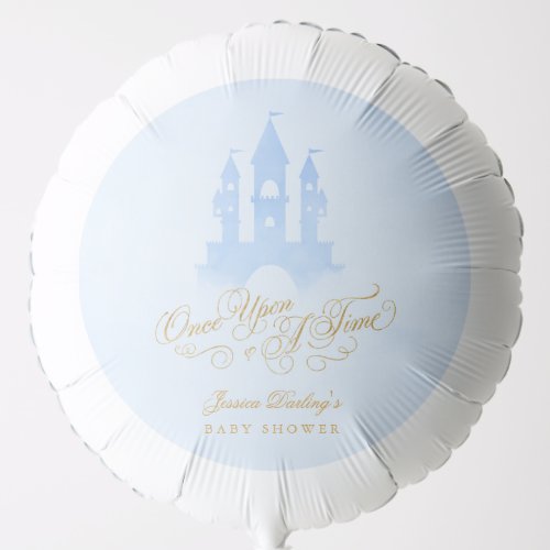 Once Upon A Time Fairytale Castle Boy Baby Shower Balloon