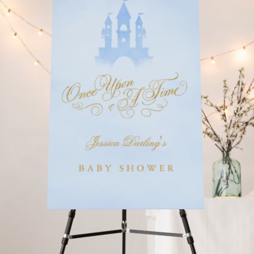 Once Upon A Time Fairytale Castle Boy Baby Shower Foam Board