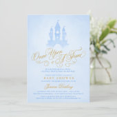 Once Upon A Time Fairytale Castle Boy Baby Shower Invitation (Standing Front)