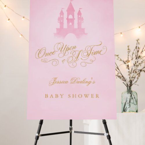 Once Upon A Time Fairytale Castle Girl Baby Shower Foam Board