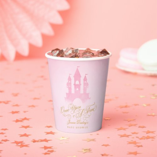 Once Upon A Time Fairytale Castle Girl Baby Shower Paper Cups