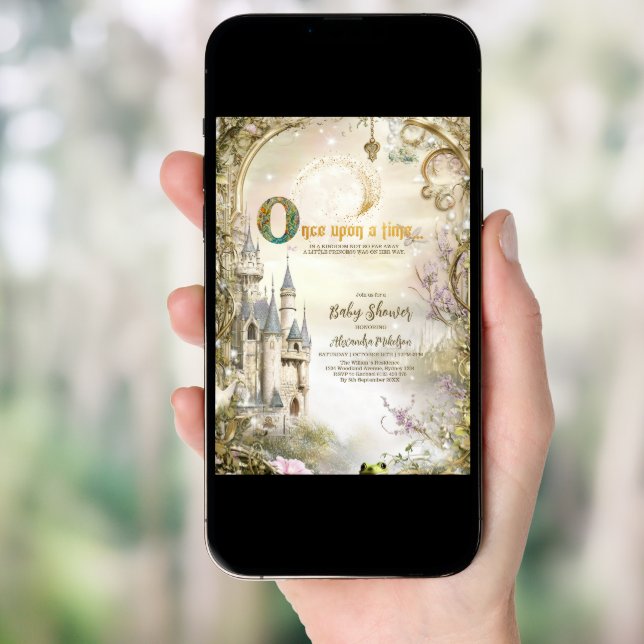 Once Upon a Time Fairytale Castle Invitation (Front Digital)