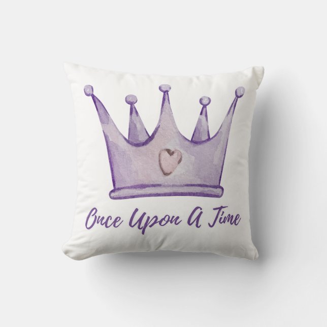 Once Upon a Time –  Fairytale Nursery Pillow (Front)