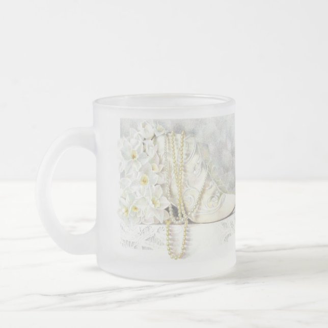 ONCE UPON A TIME Frosted Glass Mug (Left)