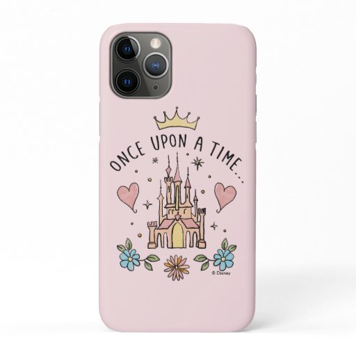 "Once Upon A Time" Hand Drawn Princess Castle iPhone 11 Pro Case