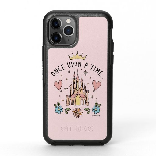 "Once Upon A Time" Hand Drawn Princess Castle OtterBox Symmetry iPhone 11 Pro Case