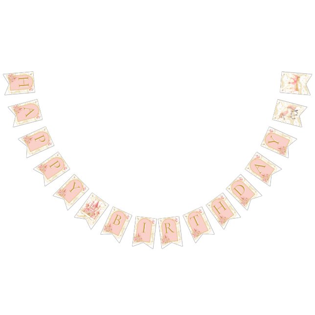 Once Upon a Time Happy Birthday Bunting Banner (All)