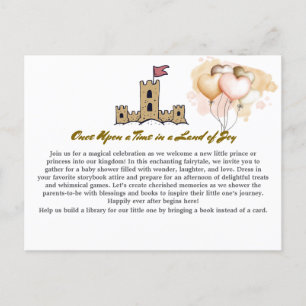 Once Upon a Time in a Land of Joy Baby Shower  Postcard