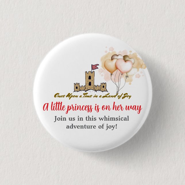 Once Upon a Time in a Land of Joy Button (Front)