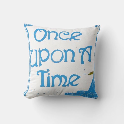 Once Upon A Time in Blue Pillow