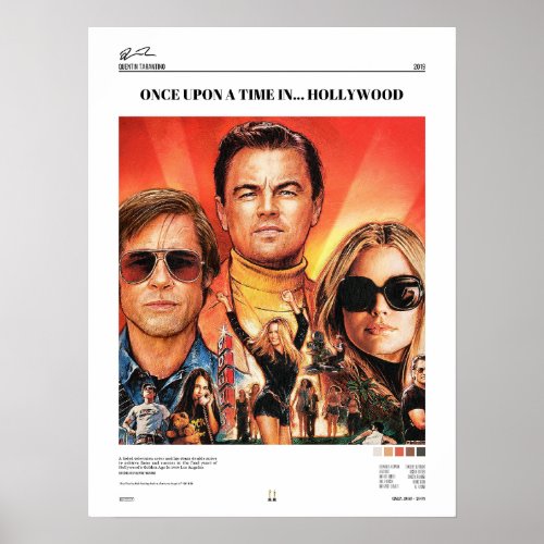 Once Upon a Time in Hollywood 2019 Alternative  Poster