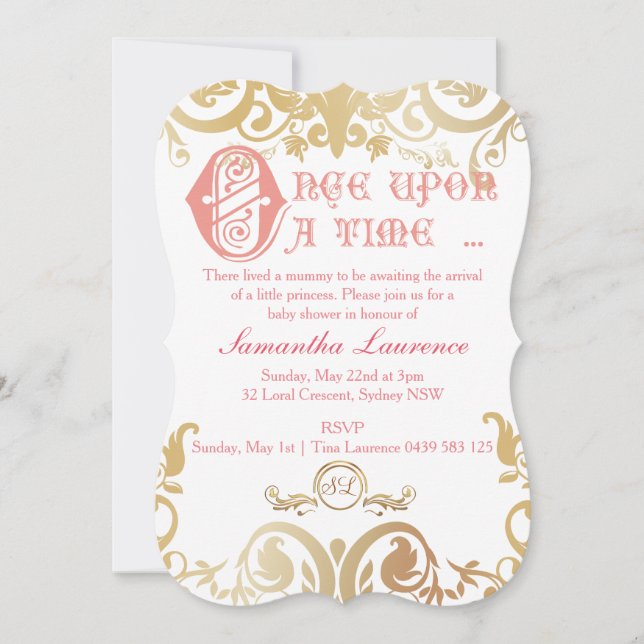 Once Upon A Time Invitation (Front)