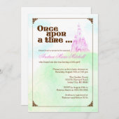 Once Upon a Time Invitation - Pink (Front/Back)