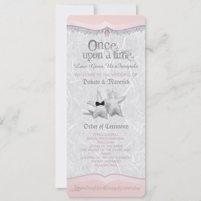 Once Upon A Time IWedding Program (Front)