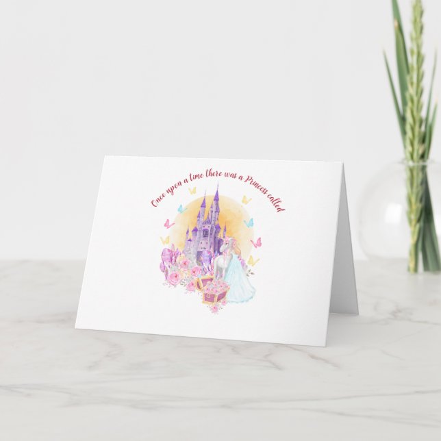 Once Upon a Time Letterpress Thank You Card (Front)