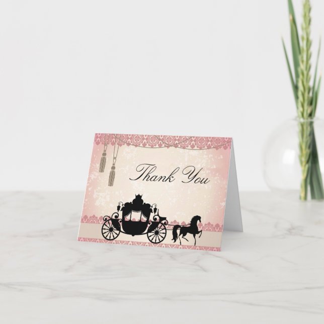 Once Upon a Time Letterpress Thank You Card (Front)
