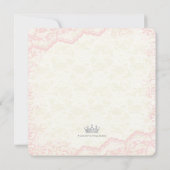 Once Upon a Time Little Princess Baby Shower Invitation (Back)