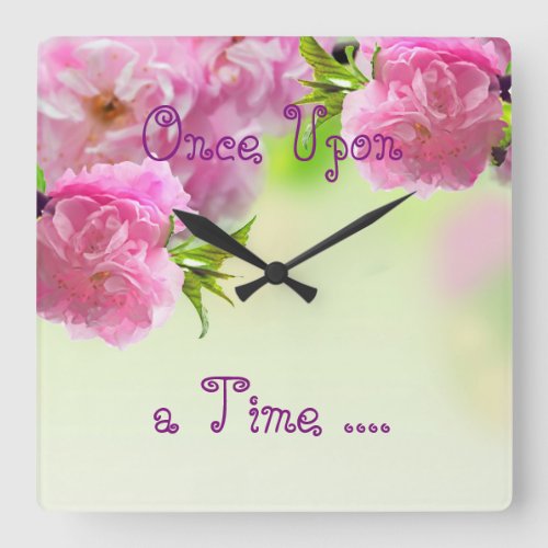 Once Upon A Time Magic Chic Wall Clock Square Wall Clock