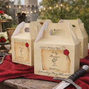Once Upon A Time Medieval Aged Scroll Wax Seal  Favor Boxes