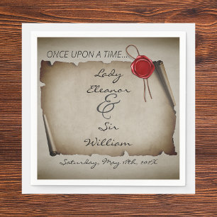 Once Upon A Time Medieval Moody Scroll Wax Seal Napkins