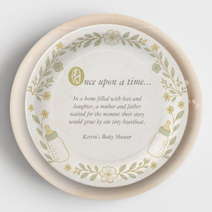 Once Upon a Time New Chapter Baby Shower Paper Plates