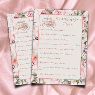 Once Upon a Time Nursery Rhyme Trivia Baby Game Enclosure Card