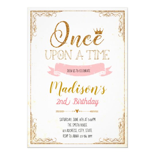 Once upon a time party invitation