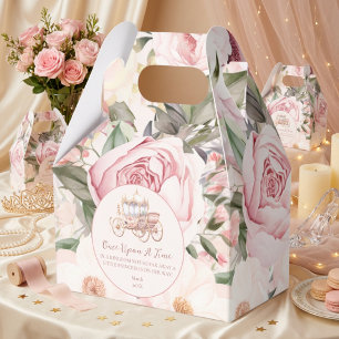 Once Upon a Time Pink Princess Baby Shower Favor Boxes
